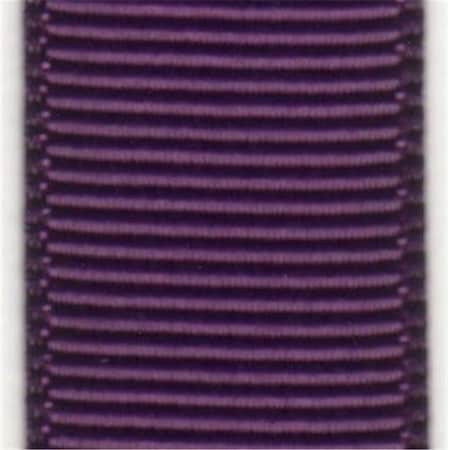 Papilion Papilion R074200090285100Y .38 in. Grosgrain Ribbon 100 Yards - Plum R074200090285100Y